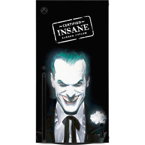 DC Comics The Joker Portrait by Alex Ross Xbox Series X Console Skin
