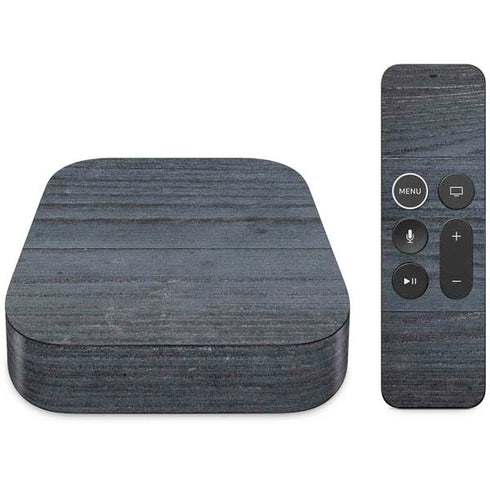 Charcoal Wood Apple TV Skin