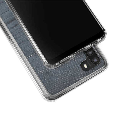 Charcoal Wood Galaxy A21 Clear Case
