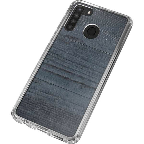Charcoal Wood Galaxy A21 Clear Case