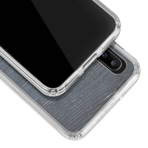Charcoal Wood Galaxy A30 Clear Case