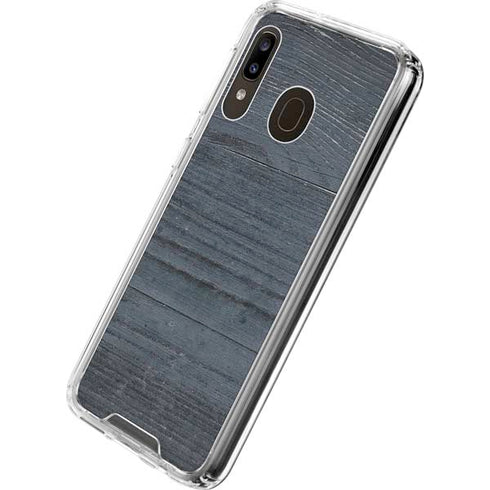 Charcoal Wood Galaxy A30 Clear Case