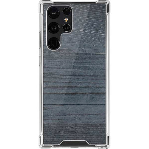 Charcoal Wood Galaxy S22 Ultra Clear Case