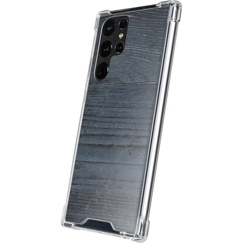 Charcoal Wood Galaxy S22 Ultra Clear Case