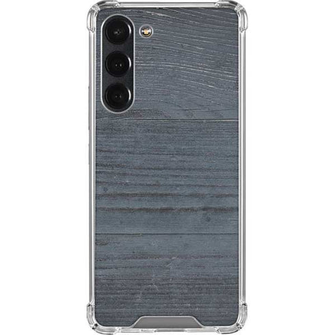 Charcoal Wood Galaxy S23 Plus Clear Case
