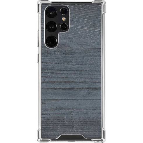 Charcoal Wood Galaxy S24 Ultra Clear Case