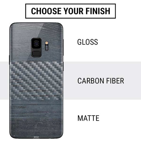 Charcoal Wood Galaxy S9 Skin