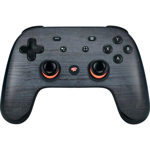 Charcoal Wood Google Stadia Controller Skin