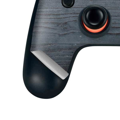 Charcoal Wood Google Stadia Controller Skin