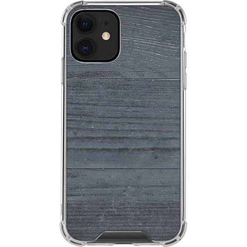 Charcoal Wood iPhone 12 Clear Case