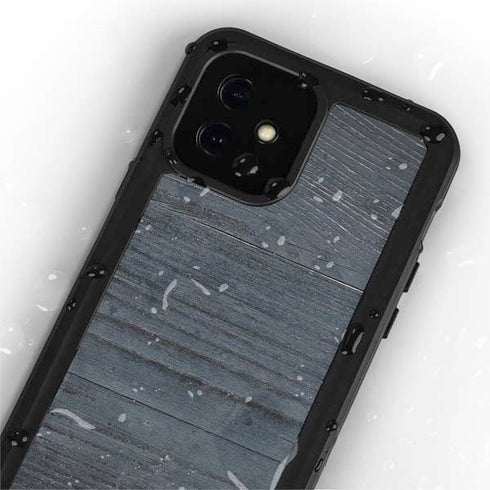 Charcoal Wood iPhone 12 Mini Waterproof Case