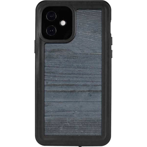 Charcoal Wood iPhone 12 Waterproof Case
