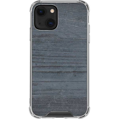 Charcoal Wood iPhone 13 Mini Clear Case