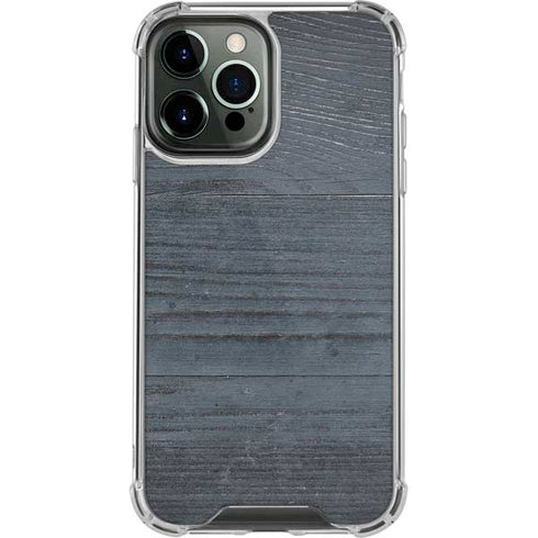 Charcoal Wood iPhone 13 Pro Max Clear Case