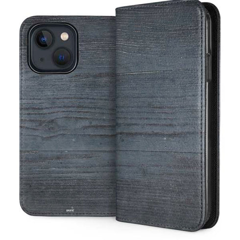 Charcoal Wood iPhone 14 Folio Case