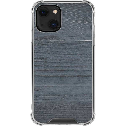 Charcoal Wood iPhone 14 Plus Clear Case