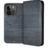 Charcoal Wood iPhone 14 Pro Folio Case