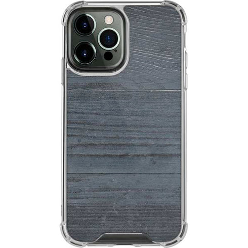 Charcoal Wood iPhone 14 Pro Max Clear Case
