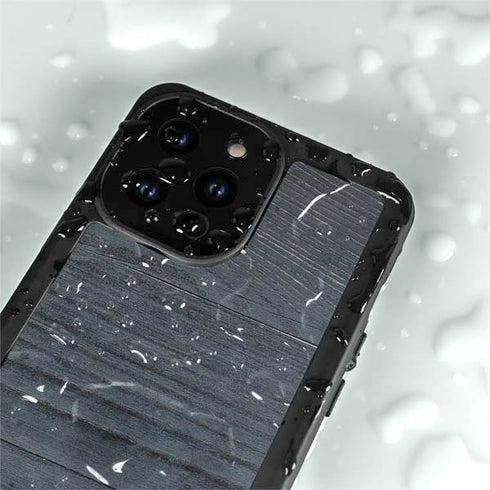 Charcoal Wood iPhone 14 Pro Max Waterproof Case