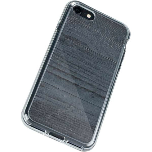 Charcoal Wood iPhone SE (2nd & 3rd Gen) Clear Case