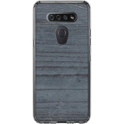 Charcoal Wood LG K51/Q51 Clear Case