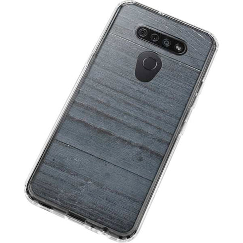 Charcoal Wood LG K51/Q51 Clear Case