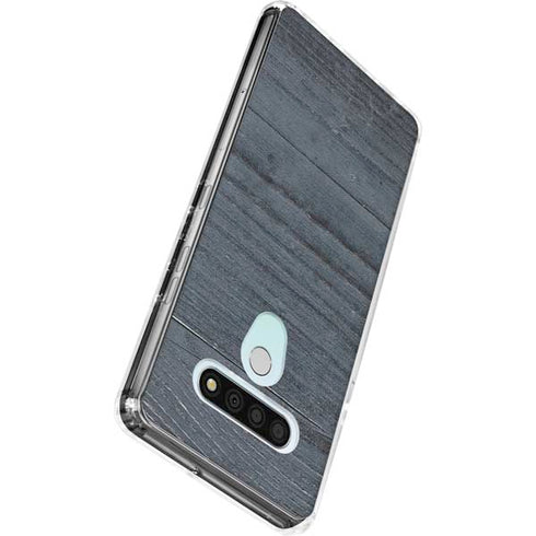 Charcoal Wood LG Stylo 6 Clear Case