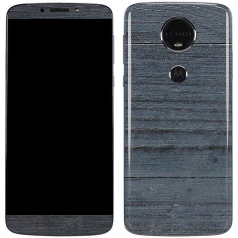 Charcoal Wood Moto E5 Plus Skin