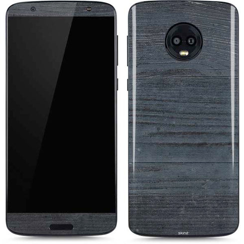 Charcoal Wood Moto G6 Skin