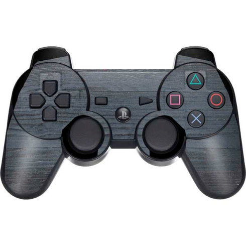 Charcoal Wood PS3 Dual Shock wireless controller Skin