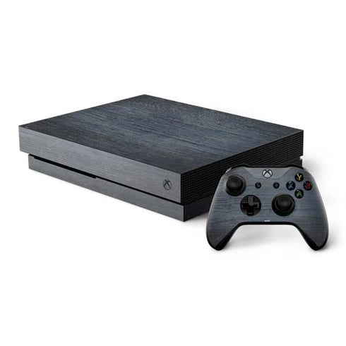 Charcoal Wood Xbox One X Bundle Skin