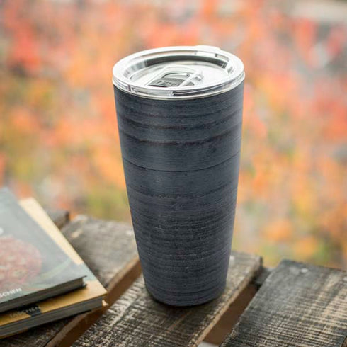 Charcoal Wood Yeti 20oz Tumbler Skin