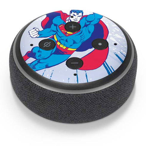 DC Comics Superman Vintage Action Pose Amazon Echo Dot Skin