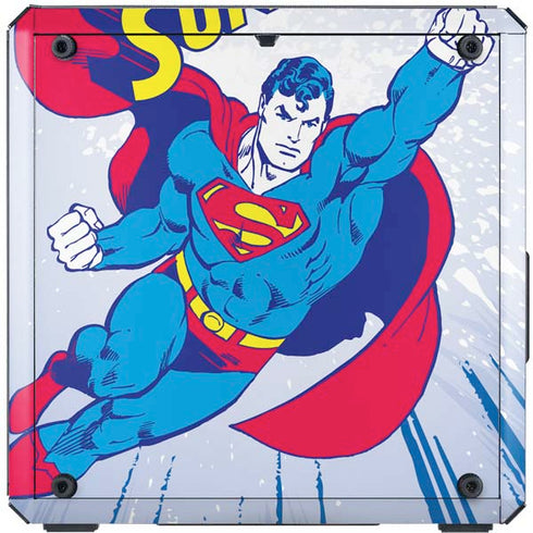 DC Comics Superman Vintage Action Pose Cooler Master MasterBox Q300L Mini Tower Skin