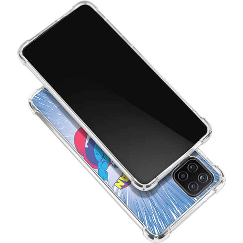 DC Comics Superman Vintage Action Pose Galaxy A12 Clear Case