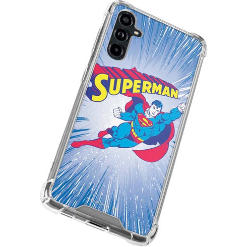 DC Comics Superman Vintage Action Pose Galaxy A54 5G Clear Case