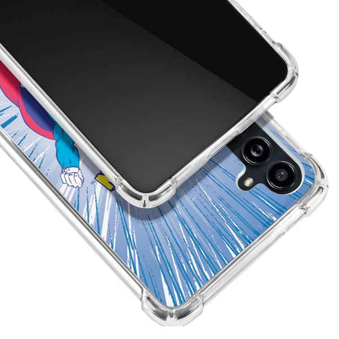 DC Comics Superman Vintage Action Pose Galaxy A54 5G Clear Case