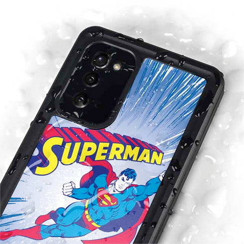 DC Comics Superman Vintage Action Pose Galaxy Note20 5G Waterproof Case