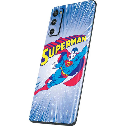 DC Comics Superman Vintage Action Pose Galaxy S20 Fan Edition Skin