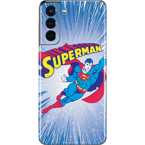 DC Comics Superman Vintage Action Pose Galaxy S21 5G Skin
