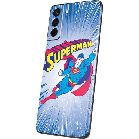 DC Comics Superman Vintage Action Pose Galaxy S21 Plus 5G Skin