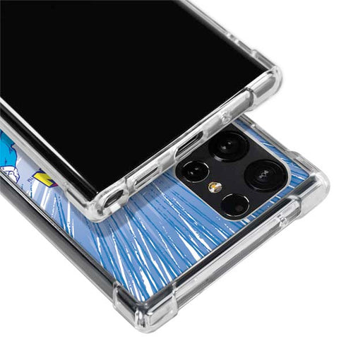 DC Comics Superman Vintage Action Pose Galaxy S22 Ultra Clear Case