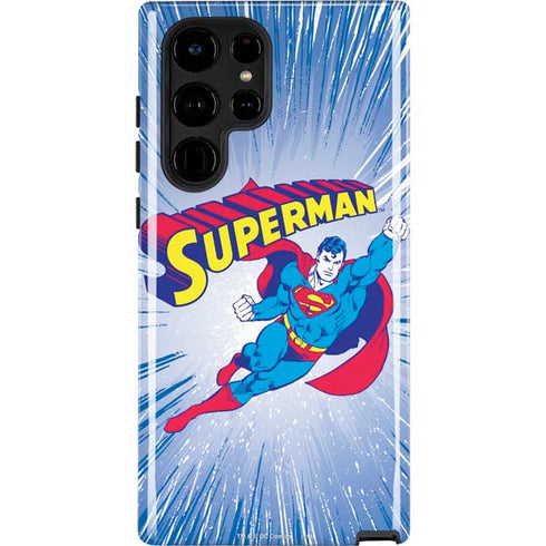 DC Comics Superman Vintage Action Pose Galaxy S22 Ultra Pro Case