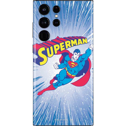 DC Comics Superman Vintage Action Pose Galaxy S22 Ultra Skin