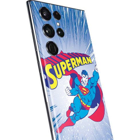 DC Comics Superman Vintage Action Pose Galaxy S22 Ultra Skin