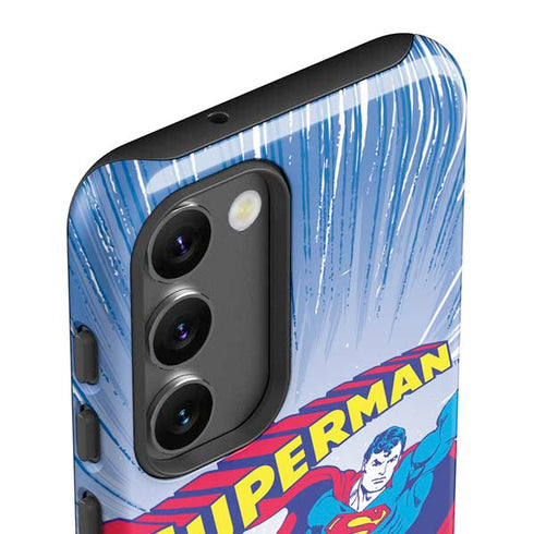DC Comics Superman Vintage Action Pose Galaxy S23 Plus Pro Case