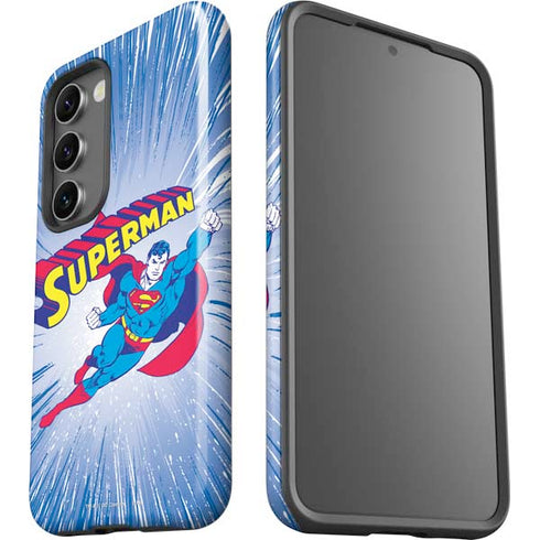 DC Comics Superman Vintage Action Pose Galaxy S23 Plus Pro Case