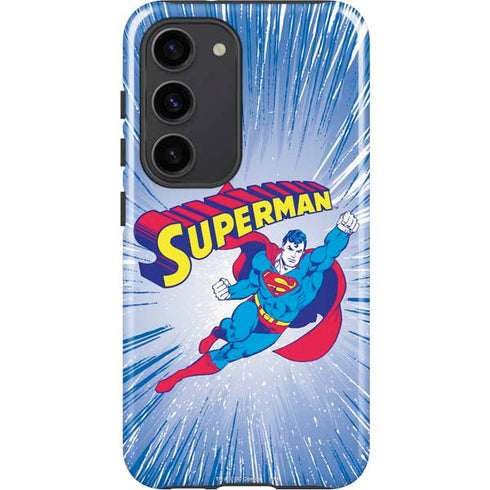 DC Comics Superman Vintage Action Pose Galaxy S23 Pro Case