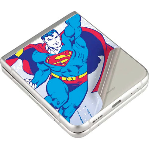 DC Comics Superman Vintage Action Pose Galaxy Z Flip3 5G Skin