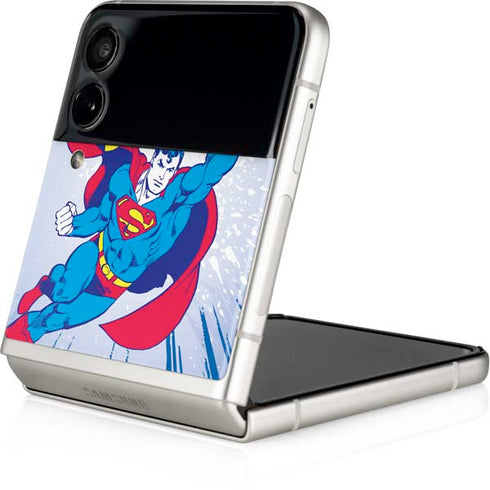 DC Comics Superman Vintage Action Pose Galaxy Z Flip3 5G Skin